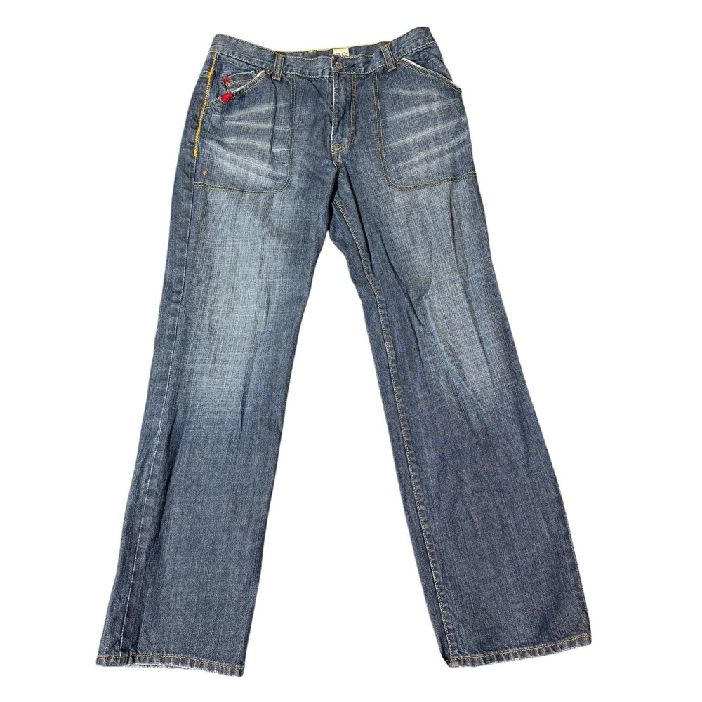 TIMBERLAND Mens Jeans 36x32 Authentic Outdoor Gear Distressed 5‎ Pocket Vintage